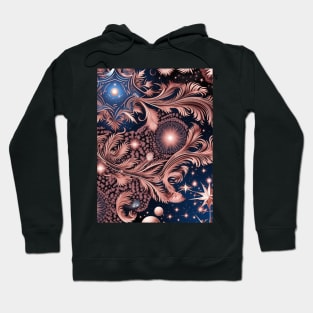 Other Worldly Designs- nebulas, stars, galaxies, planets with feathers Hoodie